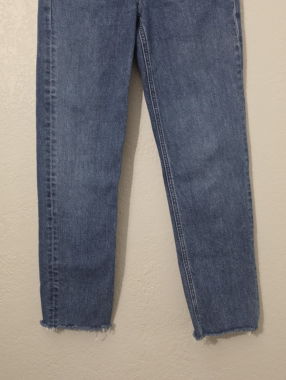 Agolde Kye Mid Rise Straight Crop Ankle Jeans In Mirage Med Wash Womens 23 - Picture 5 of 12